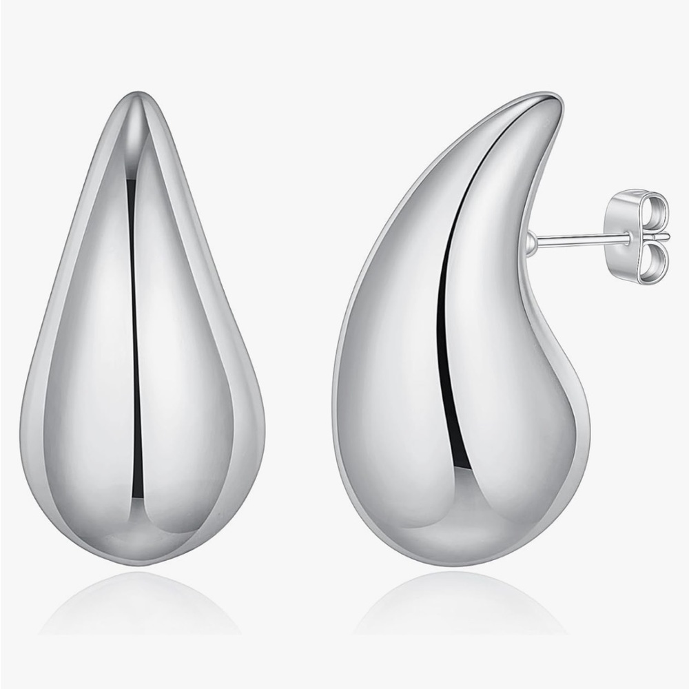 Amazon Large Teardrop Earrings Never Worn